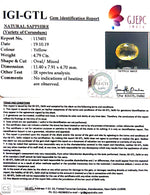 Load image into Gallery viewer, 4.79/CT Natural Yellow Sapphire with Govt Lab Certificate-(YELSA9W)