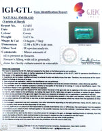 Load image into Gallery viewer, 6.24 Ratti Natural Panna Stone with Govt. Lab Certificate (56610)