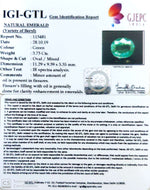 Load image into Gallery viewer, 4.14 Ratti Natural Panna Stone with Govt. Lab Certificate (56610)