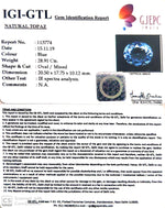 Load image into Gallery viewer, 32.12 Ratti Blue Topaz with Govt Lab Certificate-(1665)