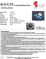 Load image into Gallery viewer, 31.66 Ratti Blue Topaz with Govt Lab Certificate-(1665)