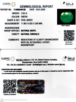 Load image into Gallery viewer, 2.93/CT Natural Panna Stone with Govt. Lab Certificate-11388D46120