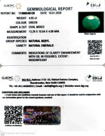 Load image into Gallery viewer, 4.85/CT Natural Panna Stone with Govt. Lab Certificate-11388D46128