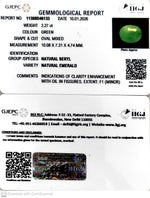 Load image into Gallery viewer, 2.27/CT Natural Panna Stone with Govt. Lab Certificate-11388D46133