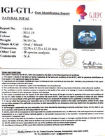 Load image into Gallery viewer, 40.21 Ratti Blue Topaz with Govt Lab Certificate-(1665)