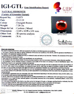 Load image into Gallery viewer, 8.09 Ratti Natural Hessonite with Govt. Lab Certificate-(1221)