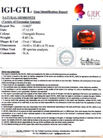 Load image into Gallery viewer, 9.33 Ratti Natural Hessonite with Govt. Lab Certificate-(1221)