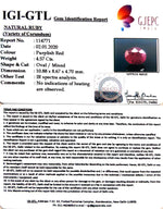 Load image into Gallery viewer, 5.08 Ratti Natural Neo Burma Ruby with Govt. Lab Certificate-(5661)