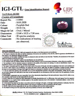 Load image into Gallery viewer, 11.29 Ratti Natural Indian Ruby with Govt. Lab Certificate-(1221)