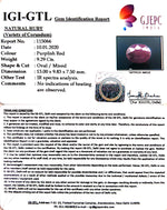 Load image into Gallery viewer, 10.32 Ratti Natural Indian Ruby with Govt. Lab Certificate-(1221)