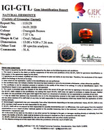 Load image into Gallery viewer, 8.19 Ratti Natural Hessonite with Govt. Lab Certificate-(1221)