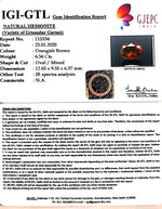 Load image into Gallery viewer, 7.29 Ratti Natural Hessonite with Govt. Lab Certificate-(1221)
