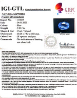 Load image into Gallery viewer, 3.95/CT Natural Blue Sapphire With Govt Lab Certificate-BLUSA9W