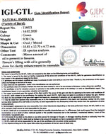 Load image into Gallery viewer, 10.33 Ratti Natural Panna Stone with Govt. Lab Certificate (2331)