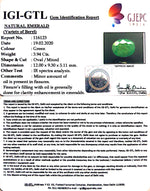 Load image into Gallery viewer, 3.94/CT Natural Panna Stone with Govt. Lab Certificate (6771)
