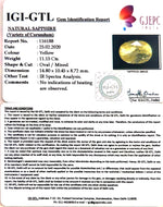 Load image into Gallery viewer, 11.15/CT Natural Yellow Sapphire with Govt Lab Certificate-56610