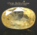 Load image into Gallery viewer, 5.50/CT Natural Yellow Sapphire with Govt Lab Certificate-56610