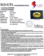 Load image into Gallery viewer, 5.50/CT Natural Yellow Sapphire with Govt Lab Certificate-56610