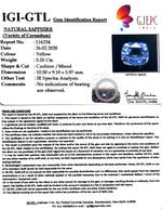 Load image into Gallery viewer, 5.55/CT Natural Blue Sapphire With Govt Lab Certificate-BLUSA9A