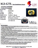 Load image into Gallery viewer, 10.42/CT Natural Yellow Sapphire with Govt Lab Certificate-78810