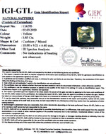 Load image into Gallery viewer, 5.83/CT Natural Yellow Sapphire with Govt Lab Certificate-56610