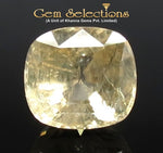 Load image into Gallery viewer, 6.65/CT Natural Yellow Sapphire with Govt Lab Certificate-56610