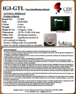 Load image into Gallery viewer, 10.49 Ratti Natural Emerald Stone With Govt. Lab Certificate (3441)