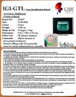 Load image into Gallery viewer, 2.99/CT Natural emerald with Govt Lab Certificat (6771)