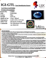 Load image into Gallery viewer, 4.55/CT Natural Neelam with Govt Lab Certificate-BLUSA9V