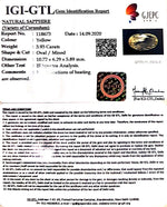 Load image into Gallery viewer, 3.93/CT Natural Ceylonese Pukhraj Stone with Govt Lab Certificate-YELSA9U