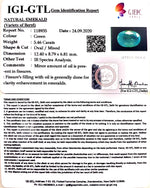 Load image into Gallery viewer, 5.46/CT Natural emerald with Govt Lab Certificate-(6771)