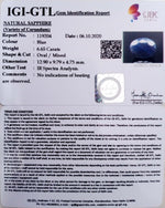 Load image into Gallery viewer, 7.38 Ratti Natural Blue Sapphire with Govt Lab Certificate-(2331)
