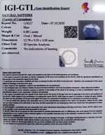 Load image into Gallery viewer, 6.74 Ratti Natural Blue Sapphire with Govt Lab Certificate-(2331)