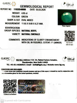 Load image into Gallery viewer, 4.95/CT Natural Panna Stone with Govt. Lab Certificate-11925D48088
