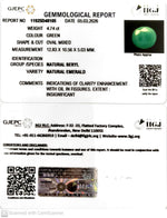 Load image into Gallery viewer, 4.74/CT Natural Panna Stone with Govt. Lab Certificate-11925D48105