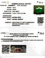 Load image into Gallery viewer, 3.95/CT Natural Panna Stone with Govt. Lab Certificate-11925D48112