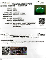 Load image into Gallery viewer, 4.89/CT Natural Panna Stone with Govt. Lab Certificate-11925D48121