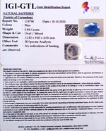 Load image into Gallery viewer, 6.48 Ratti Natural Blue Sapphire with Govt Lab Certificate-(1221)