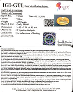 Load image into Gallery viewer, 4.02/CT Natural yellow sapphire with Govt Lab Certificate-YELSA9V
