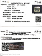 Load image into Gallery viewer, 5.76/CT Natural Yellow Sapphire With Govt Lab Certificate-12061D48978