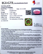 Load image into Gallery viewer, 8.14 Ratti Natural Neo Burma Ruby with Govt. Lab Certificate-(2331)