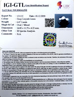 Load image into Gallery viewer, 7.18 Ratti Natural Tourmaline With Govt. Lab Certificate-(1221)