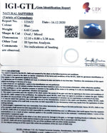 Load image into Gallery viewer, 7.38 Ratti Natural Blue Sapphire with Govt Lab Certificate-(1221 )