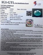 Load image into Gallery viewer, 6.71/CT Natural Panna Stone with Govt. Lab Certified-(8991)