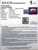 Load image into Gallery viewer, 8.09 Ratti Natural Neo Burma Ruby with Govt. Lab Certificate-(3441)