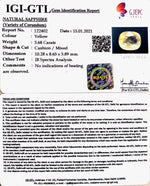 Load image into Gallery viewer, 4.08 Ratti yellow sapphire with Govt Lab Certificate-(6771)