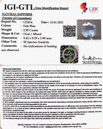Load image into Gallery viewer, 2.95/CT Natural Blue Sapphire with Govt Lab Certificate-BLUSA9T