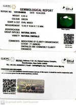 Load image into Gallery viewer, 6.5/CT Natural Panna Stone with Govt. Lab Certificate-12313D49939
