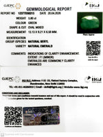 Load image into Gallery viewer, 5.8/CT Natural Panna Stone with Govt. Lab Certificate-12377D50213