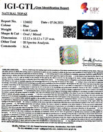 Load image into Gallery viewer, 7.14 Ratti Blue Topaz with Govt Lab Certificate-(1650)